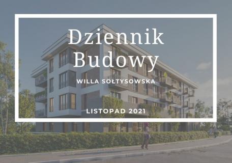 Dziennik Budowy – Willa Sołtysowska – listopad 2021
