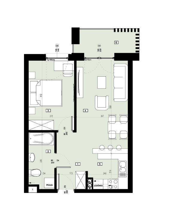 Plan of the flat.